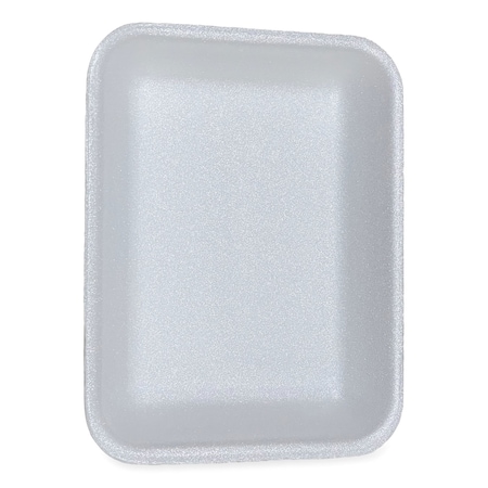 Gen Meat Trays, No 3P, 8.7 x 6.6 x 1.1, White, 400PK 3PWH